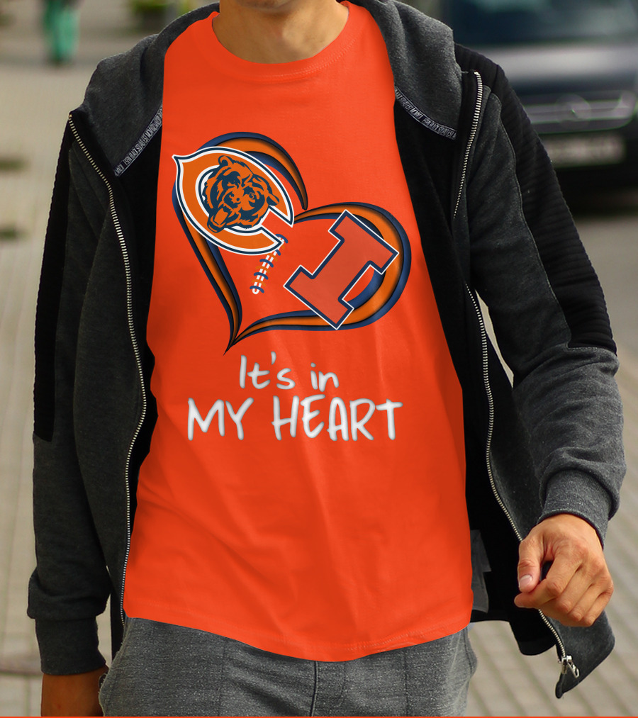 Bears Illinois It's In My Heart T-Shirt