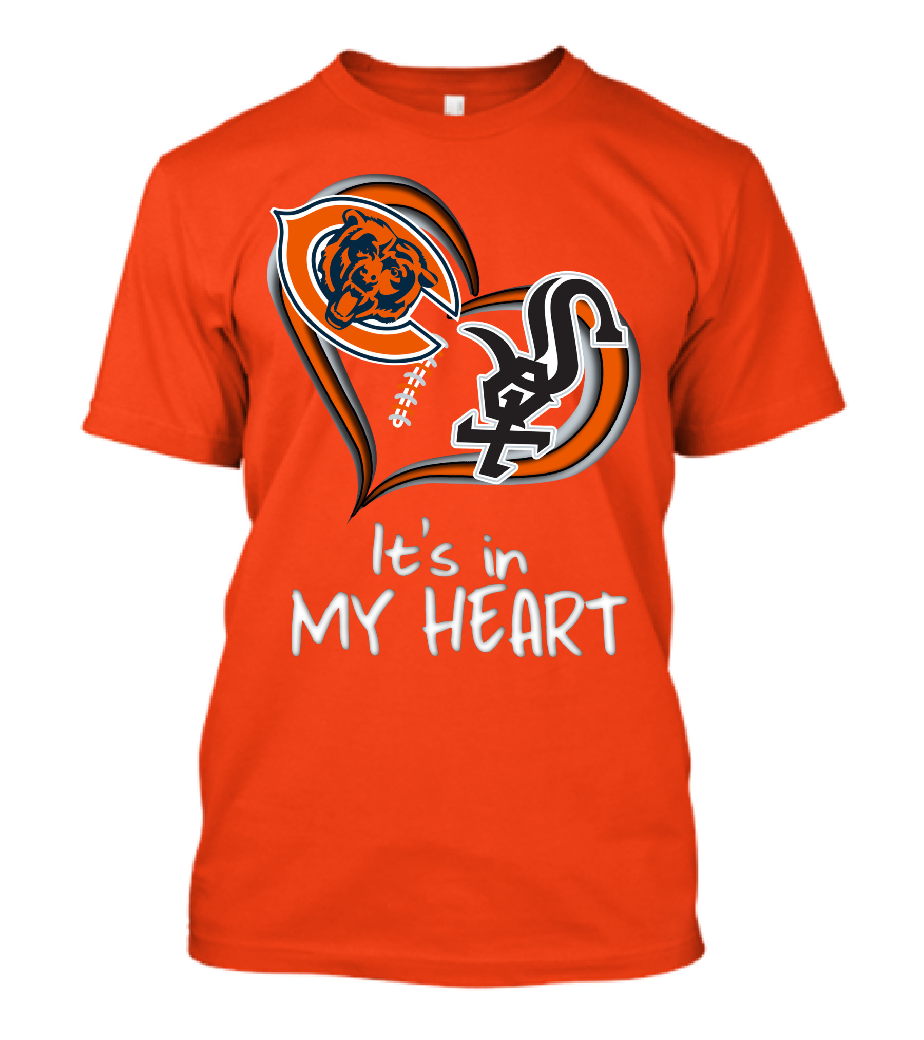 Bears White Sox It's In My Heart T-Shirt