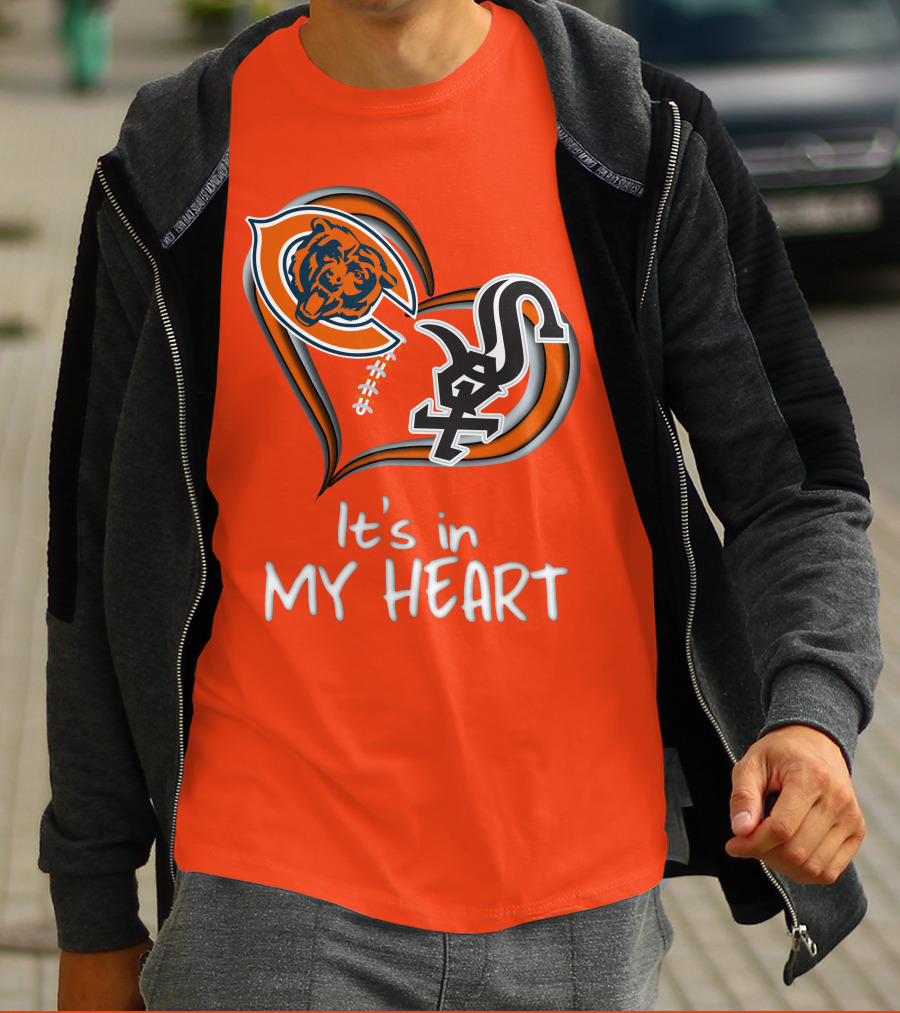Bears White Sox It's In My Heart T-Shirt