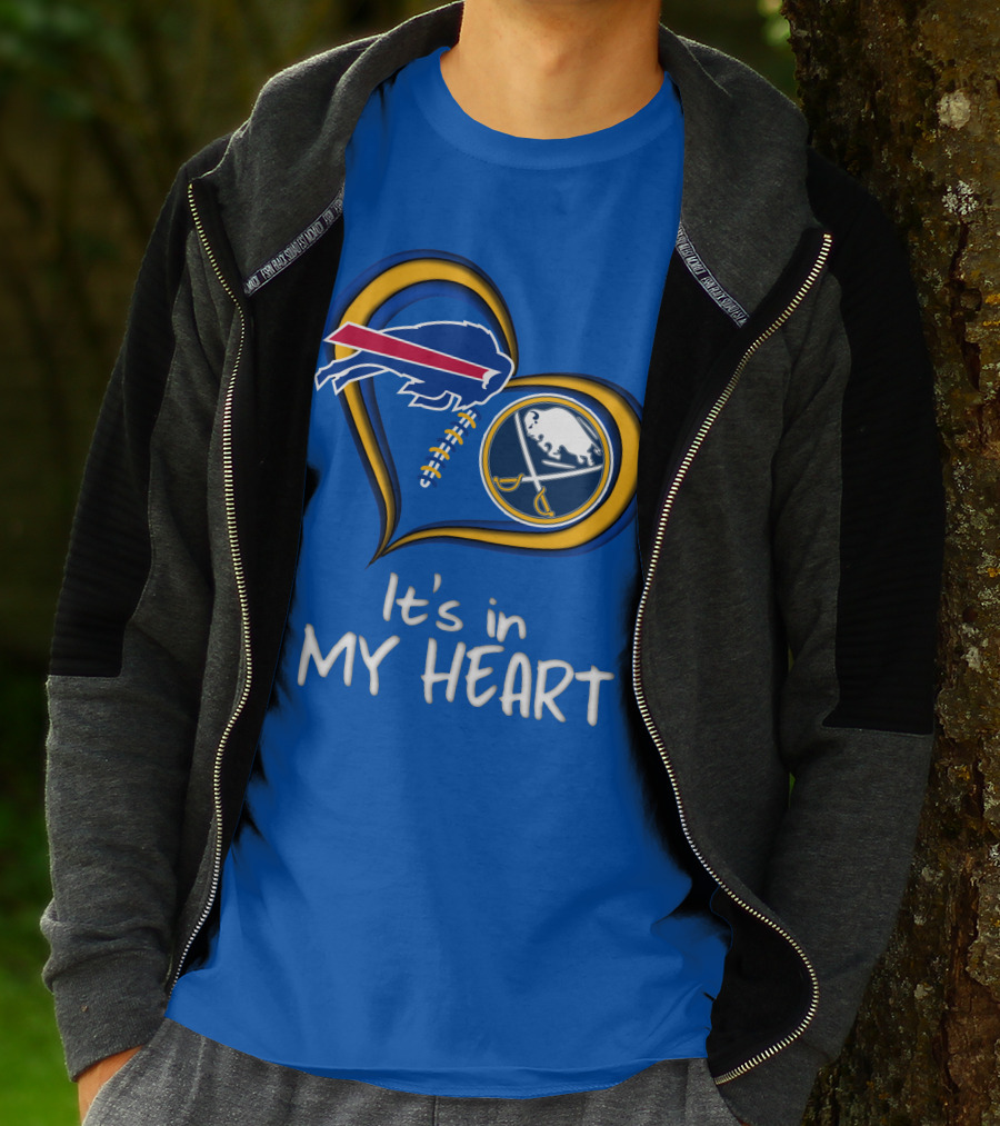Buffalo Bills Sabres It's In My Heart T-Shirt