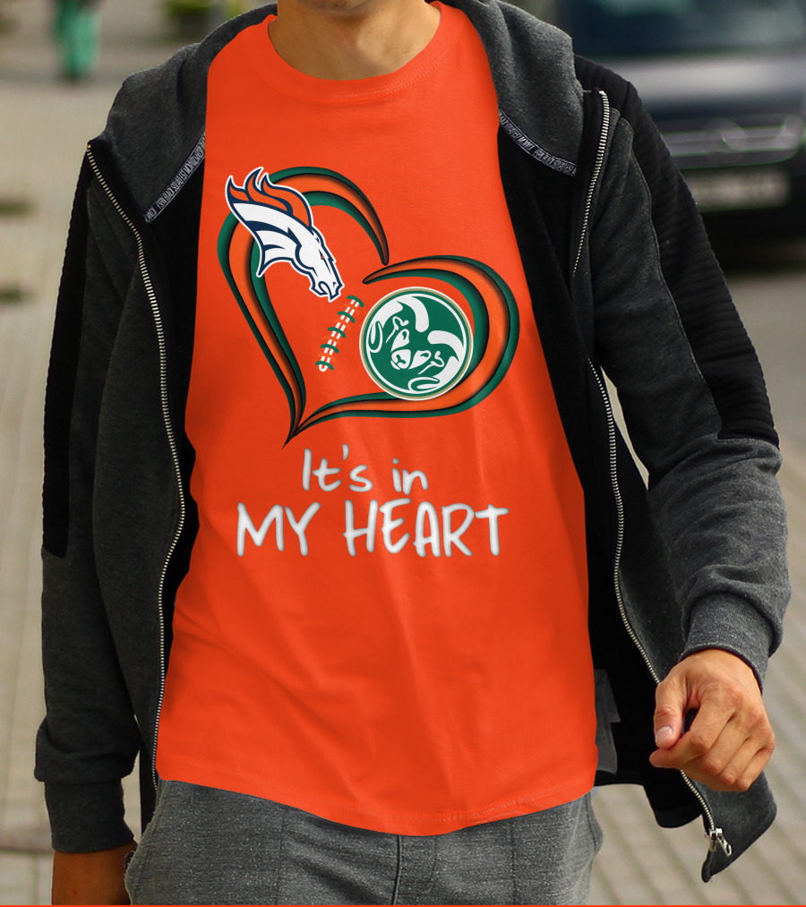Broncos State Rams It's In My Heart T-Shirt
