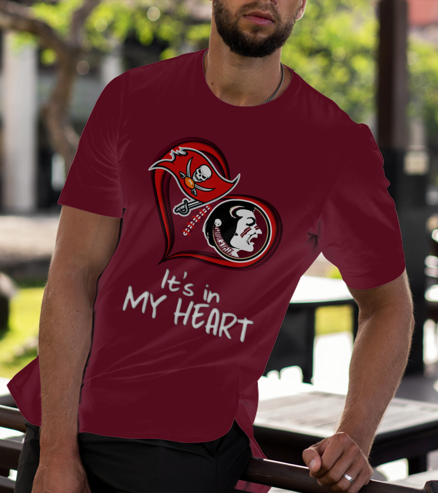 Buccaneers Seminoles It's In My Heart T-Shirt