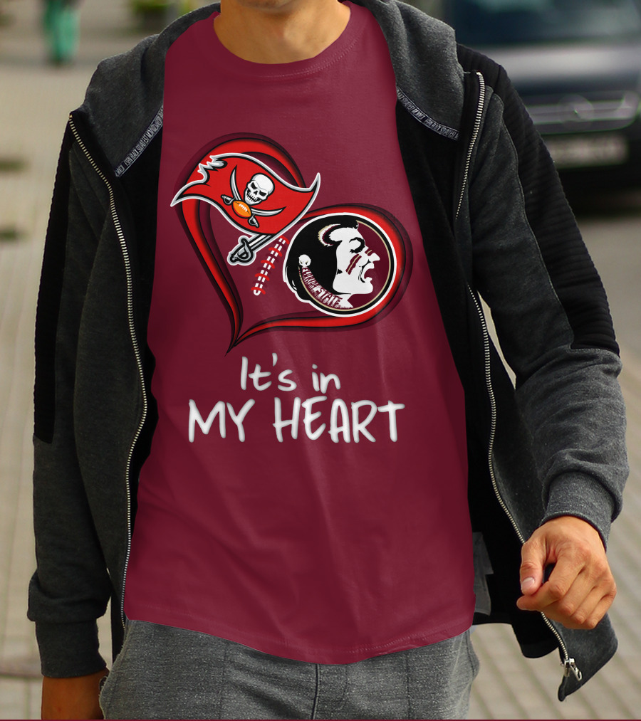 Buccaneers Seminoles It's In My Heart T-Shirt