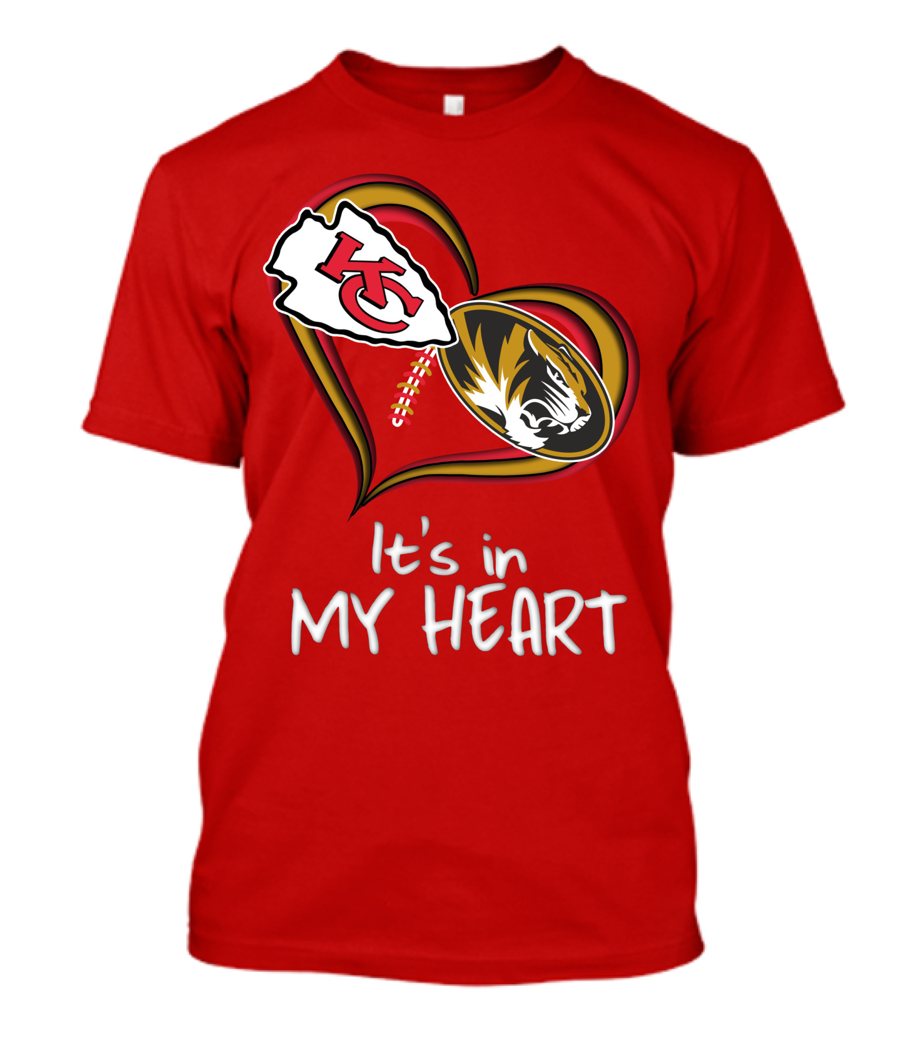 Chiefs Missouri Tigers It's In My Heart T-Shirt