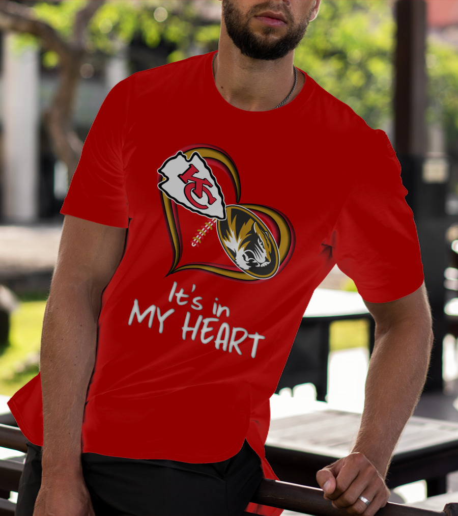 Chiefs Missouri Tigers It's In My Heart T-Shirt