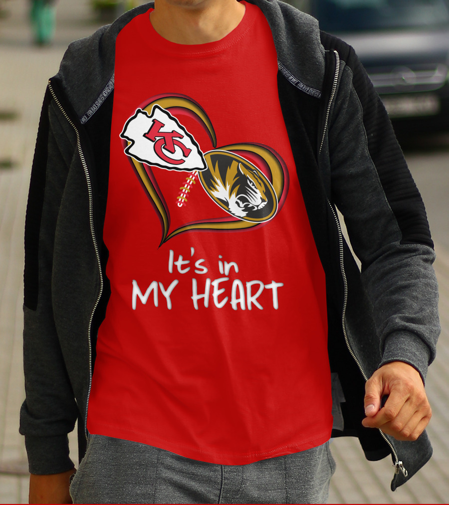Chiefs Missouri Tigers It's In My Heart T-Shirt