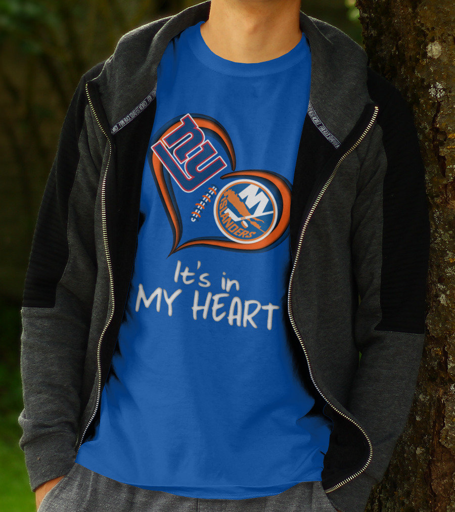 Ny Giants Islanders It's In My Heart T-Shirt