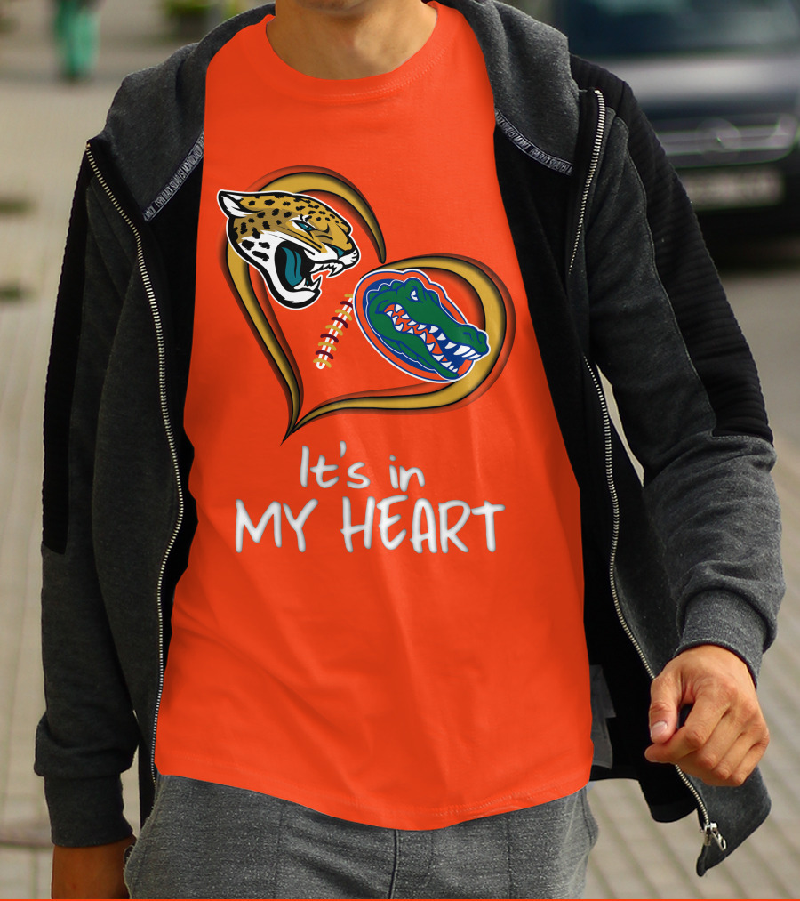 It's In My Heart Jaguars Gators T-Shirt