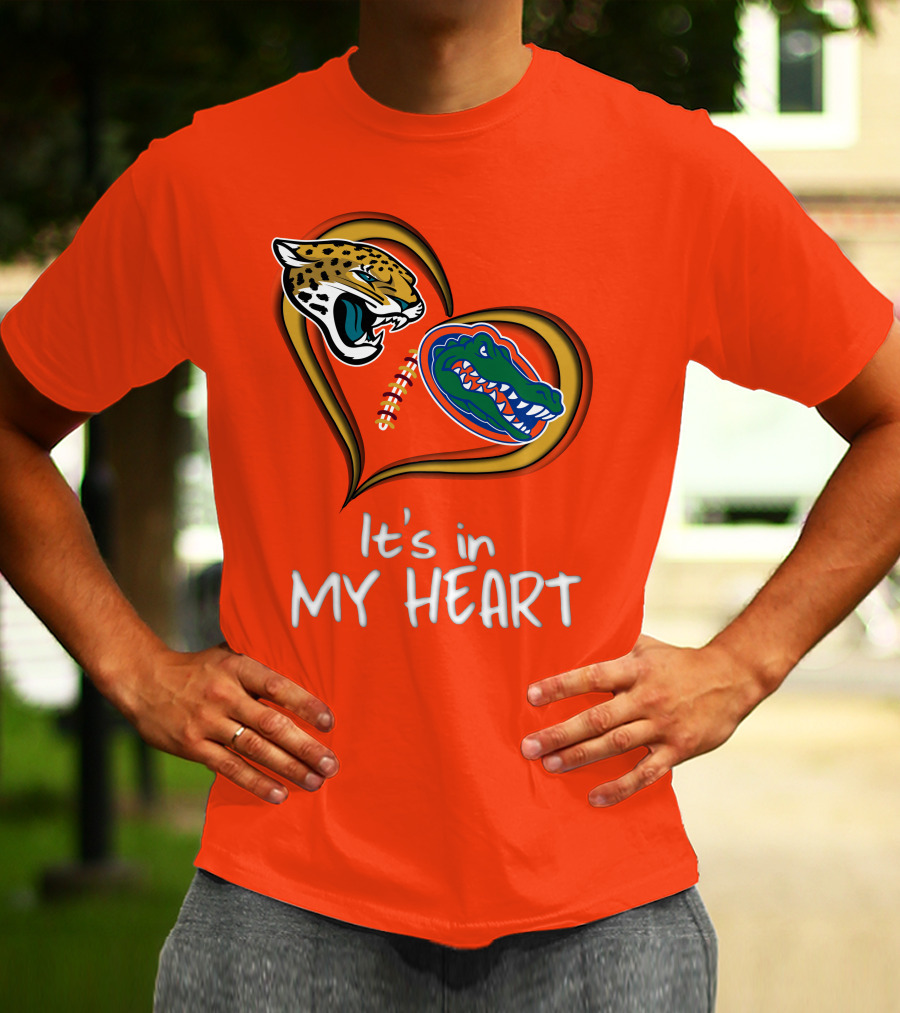 It's In My Heart Jaguars Gators T-Shirt