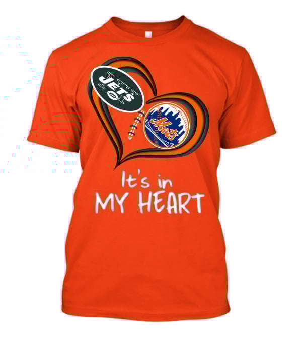 Jets Mets It's In My Heart T-Shirt
