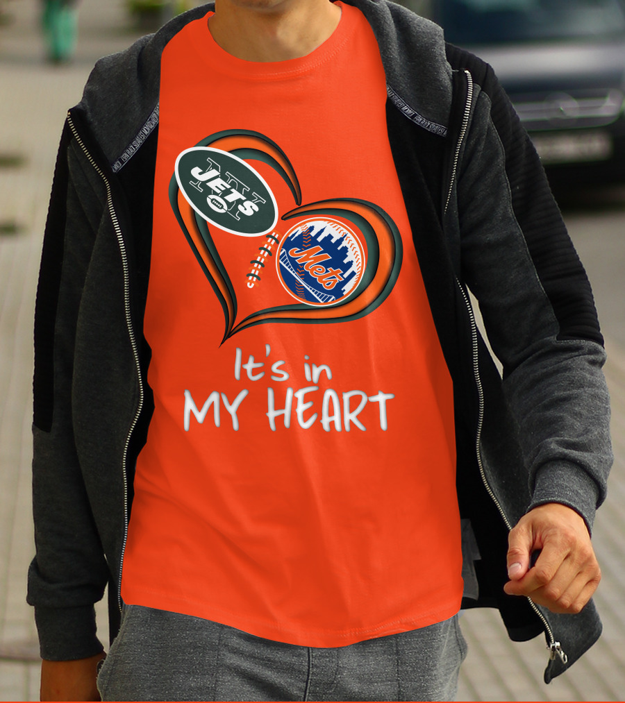 Jets Mets It's In My Heart T-Shirt
