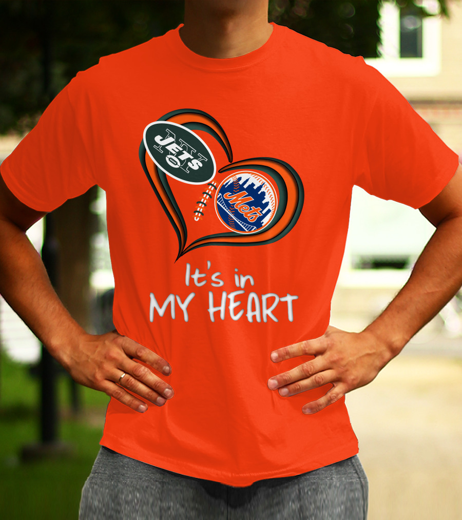 Jets Mets It's In My Heart T-Shirt