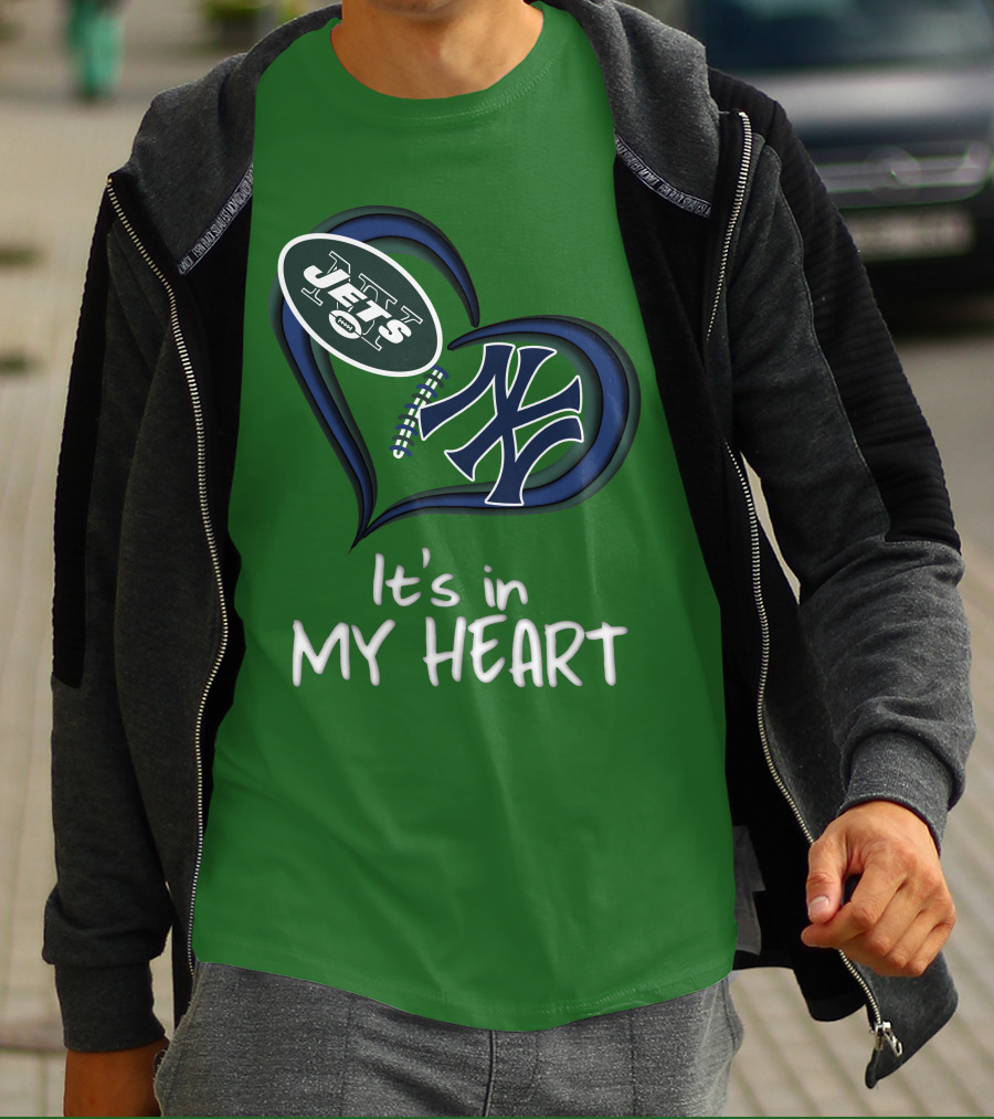Jets Yankees It's In My Heart T-Shirt