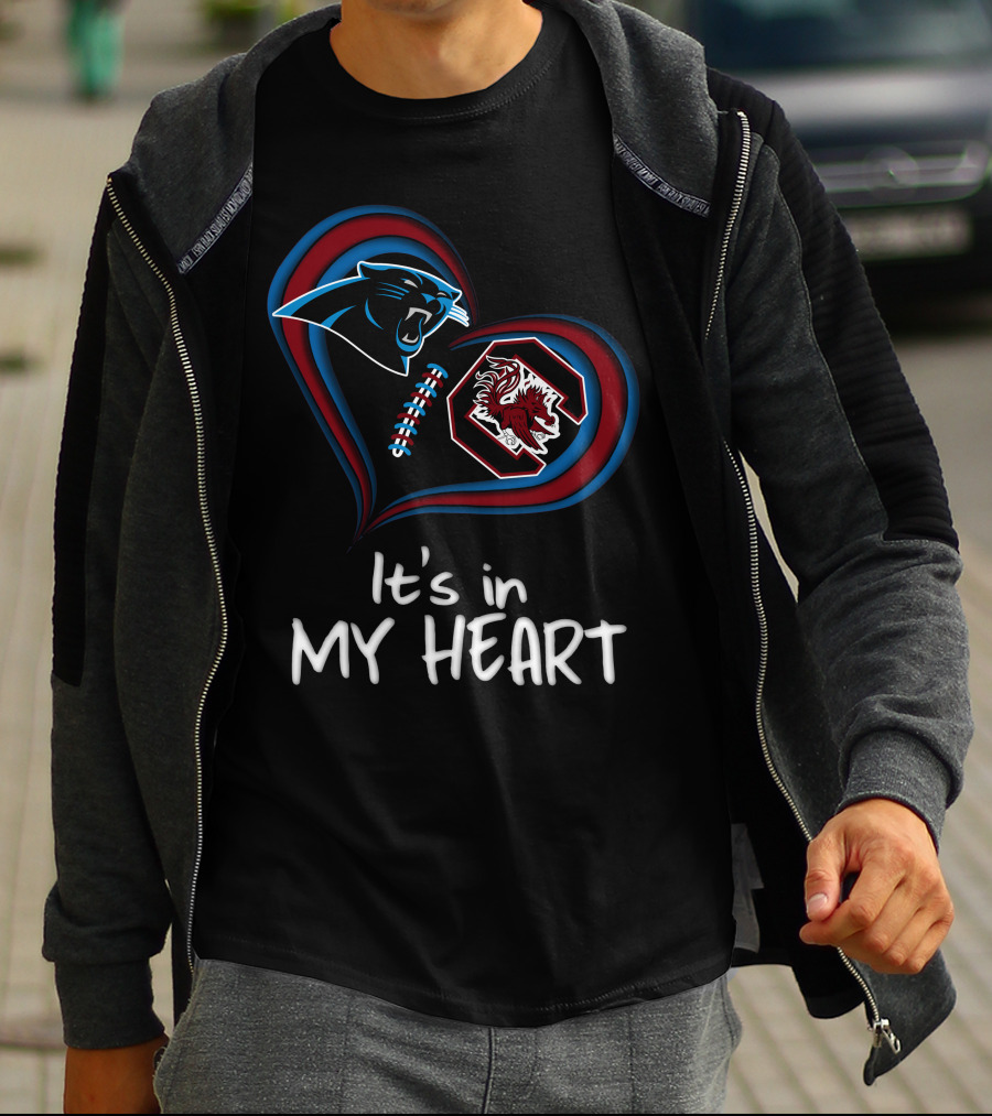 It's Panthers And Gamecocks In My Heart T-Shirt