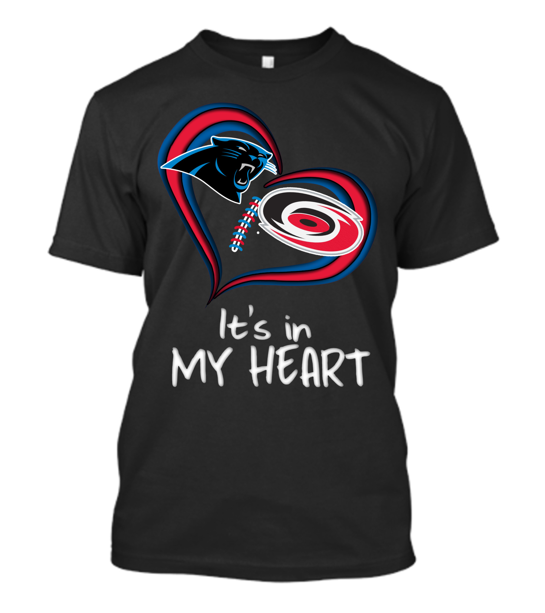 Panthers Hurricanes It's In My Heart T-Shirt