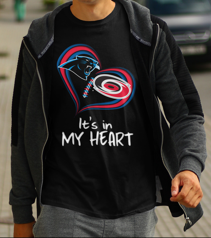 Panthers Hurricanes It's In My Heart T-Shirt