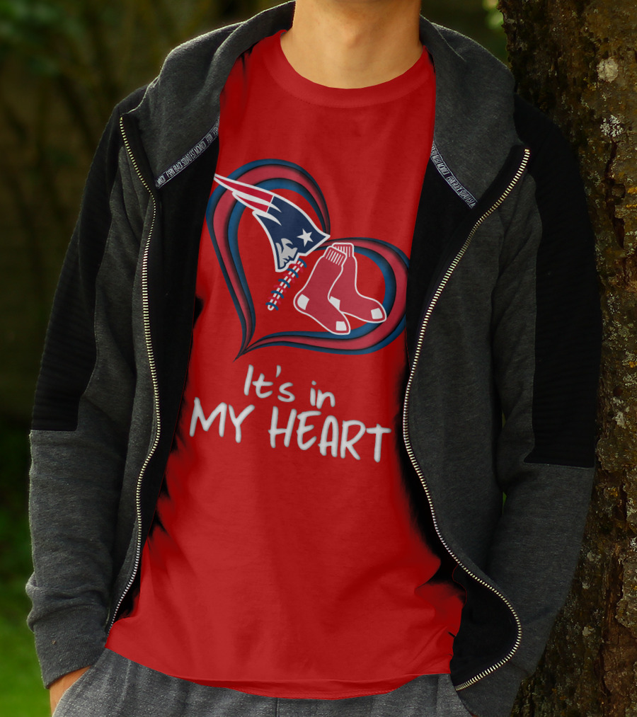 It's In My Heart Patriots Red Sox T-Shirt