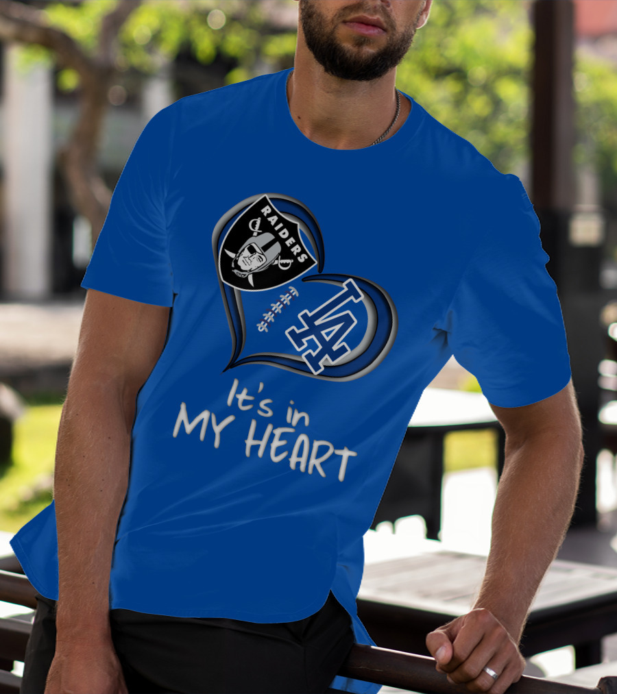 Raiders Dodgers It's In My Heart T-Shirt