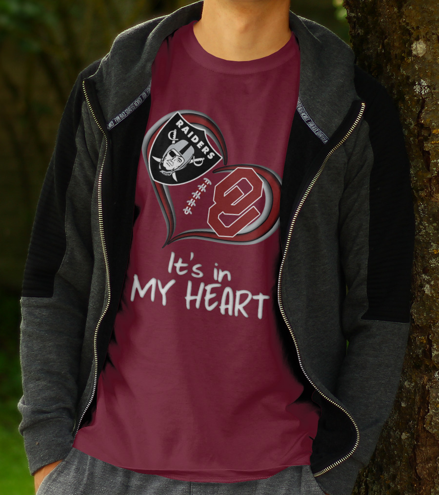 Raiders Sooners It's In My Heart T-Shirt