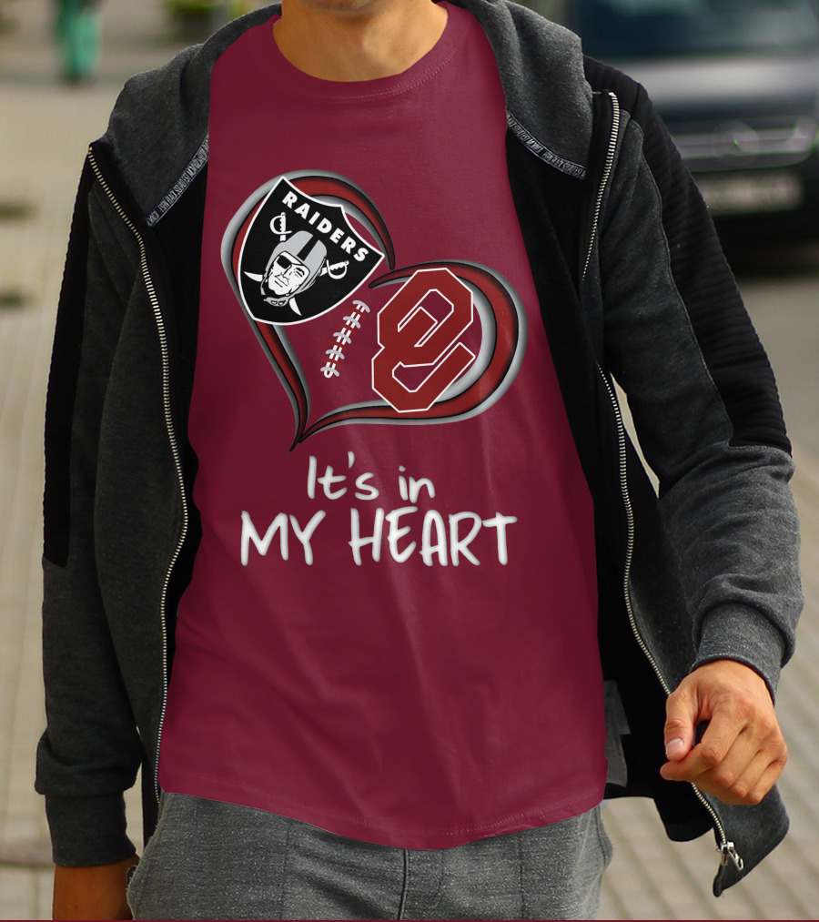 Raiders Sooners It's In My Heart T-Shirt