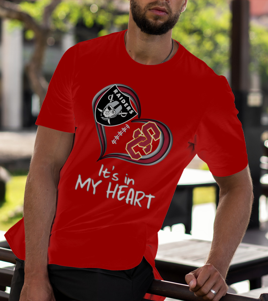 Raiders Trojans It's In My Heart T-Shirt