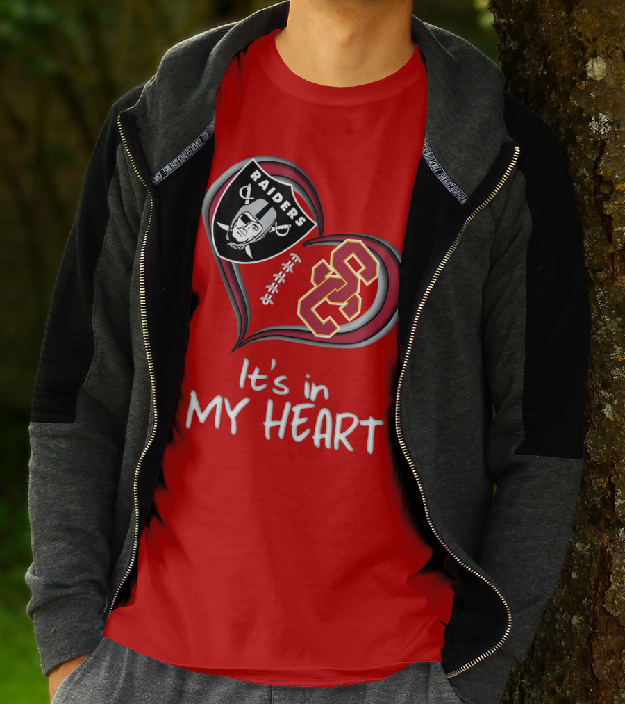 Raiders Trojans It's In My Heart T-Shirt