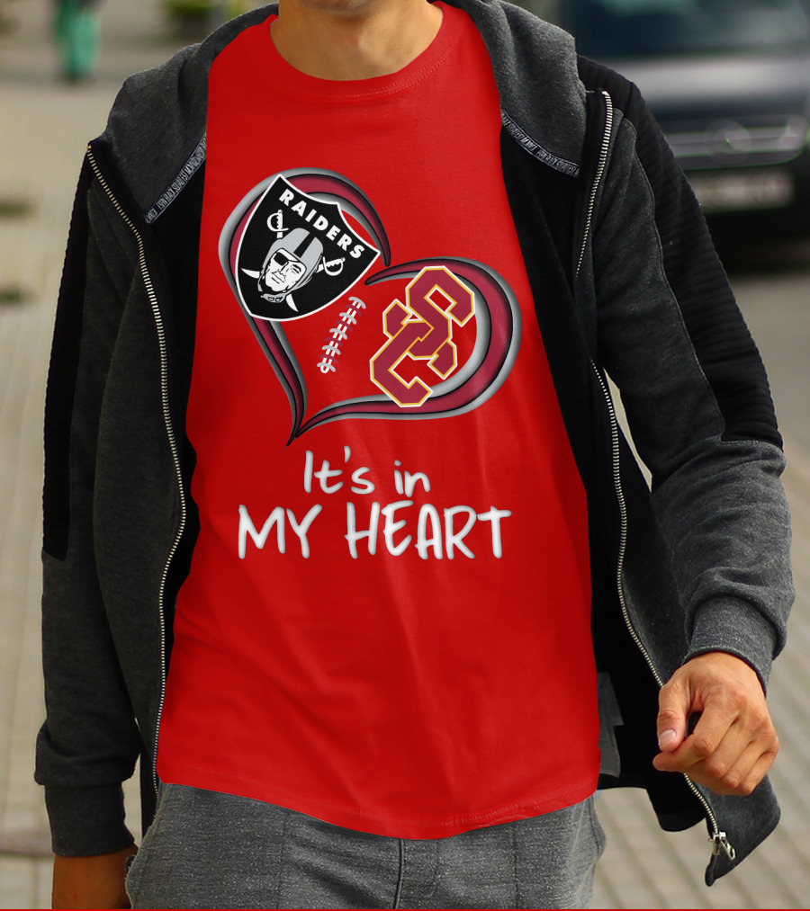 Raiders Trojans It's In My Heart T-Shirt