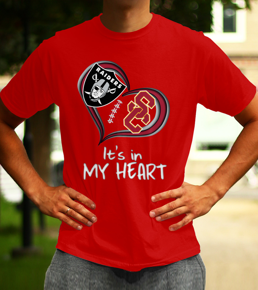 Raiders Trojans It's In My Heart T-Shirt