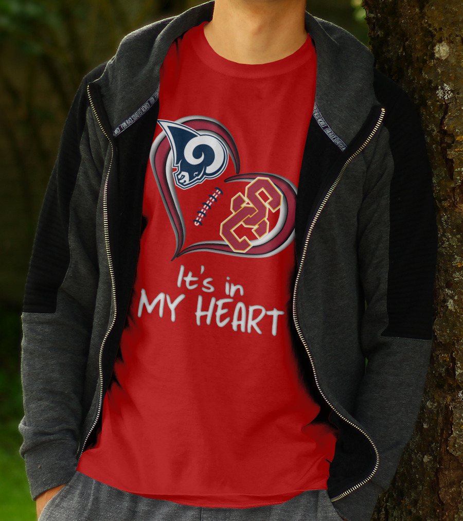 Rams Trojans It's In My Heart T-Shirt