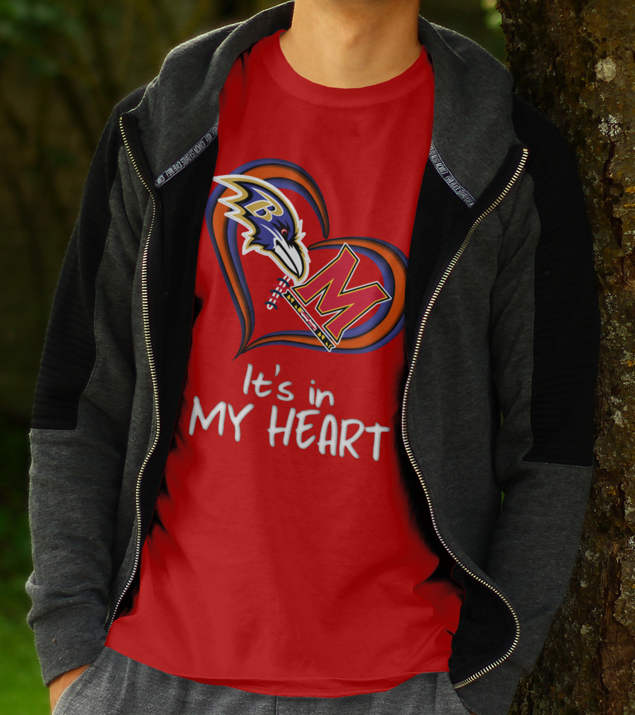 It's In My Heart Ravens Maryland T-Shirt
