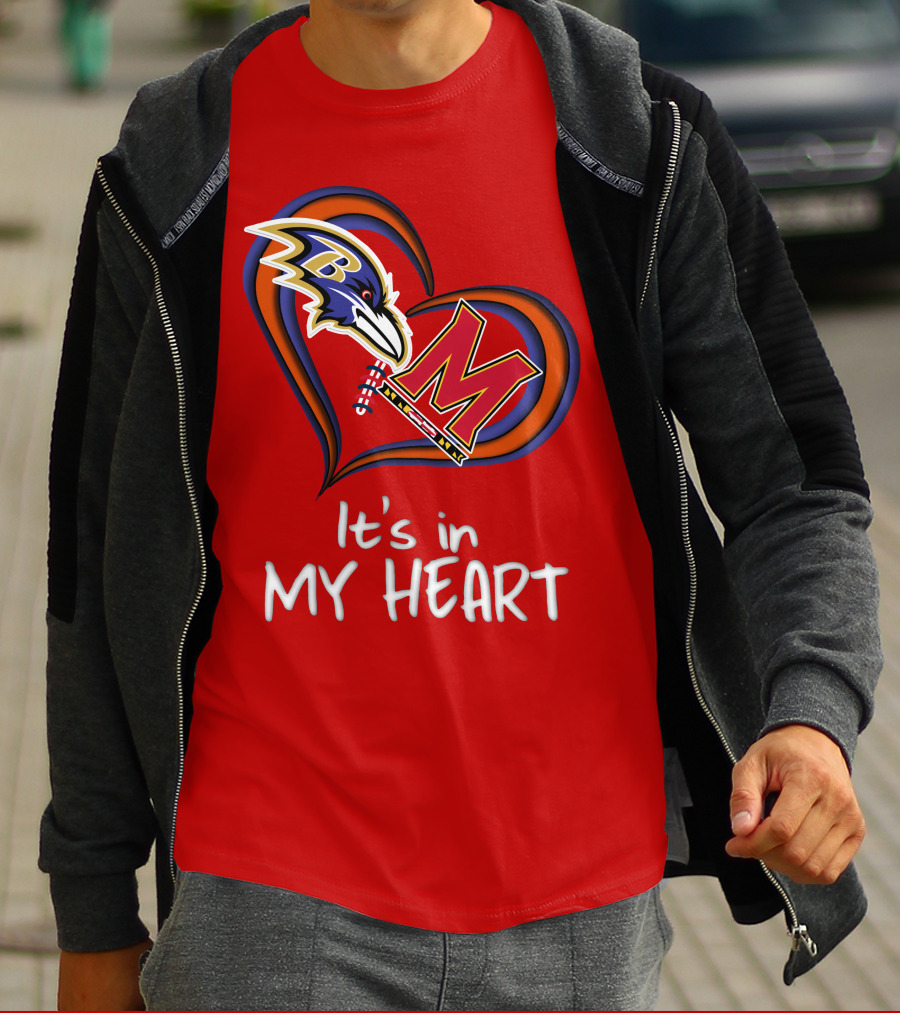 It's In My Heart Ravens Maryland T-Shirt