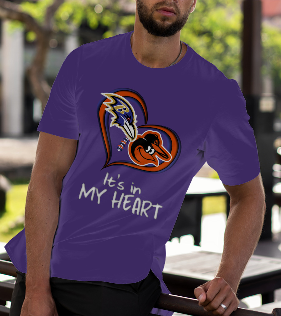 Ravens Orioles It's In My Heart T-Shirt