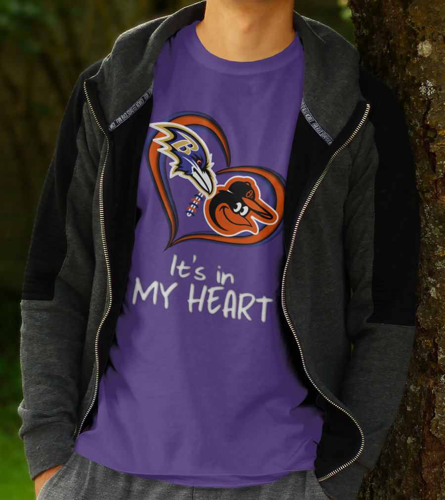 Ravens Orioles It's In My Heart T-Shirt