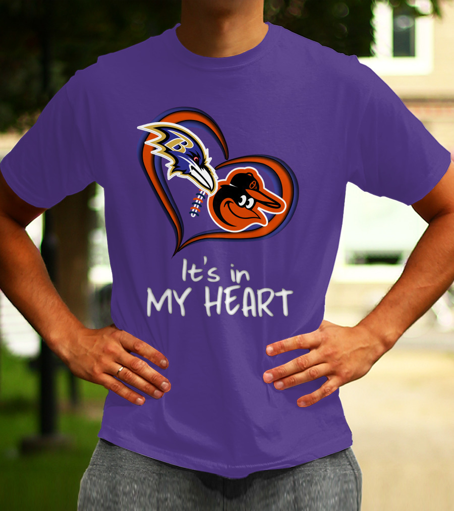 Ravens Orioles It's In My Heart T-Shirt