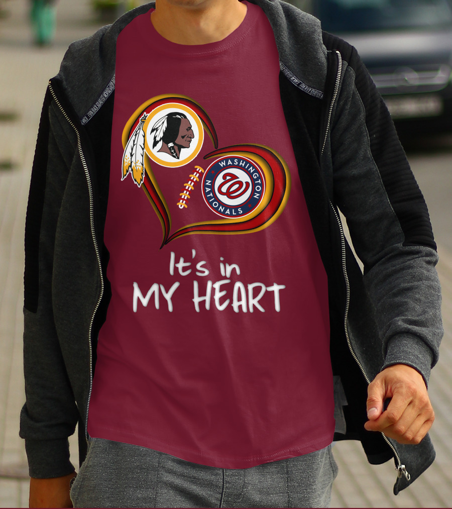 Washington Redskins Nationals It's In My Heart T-Shirt
