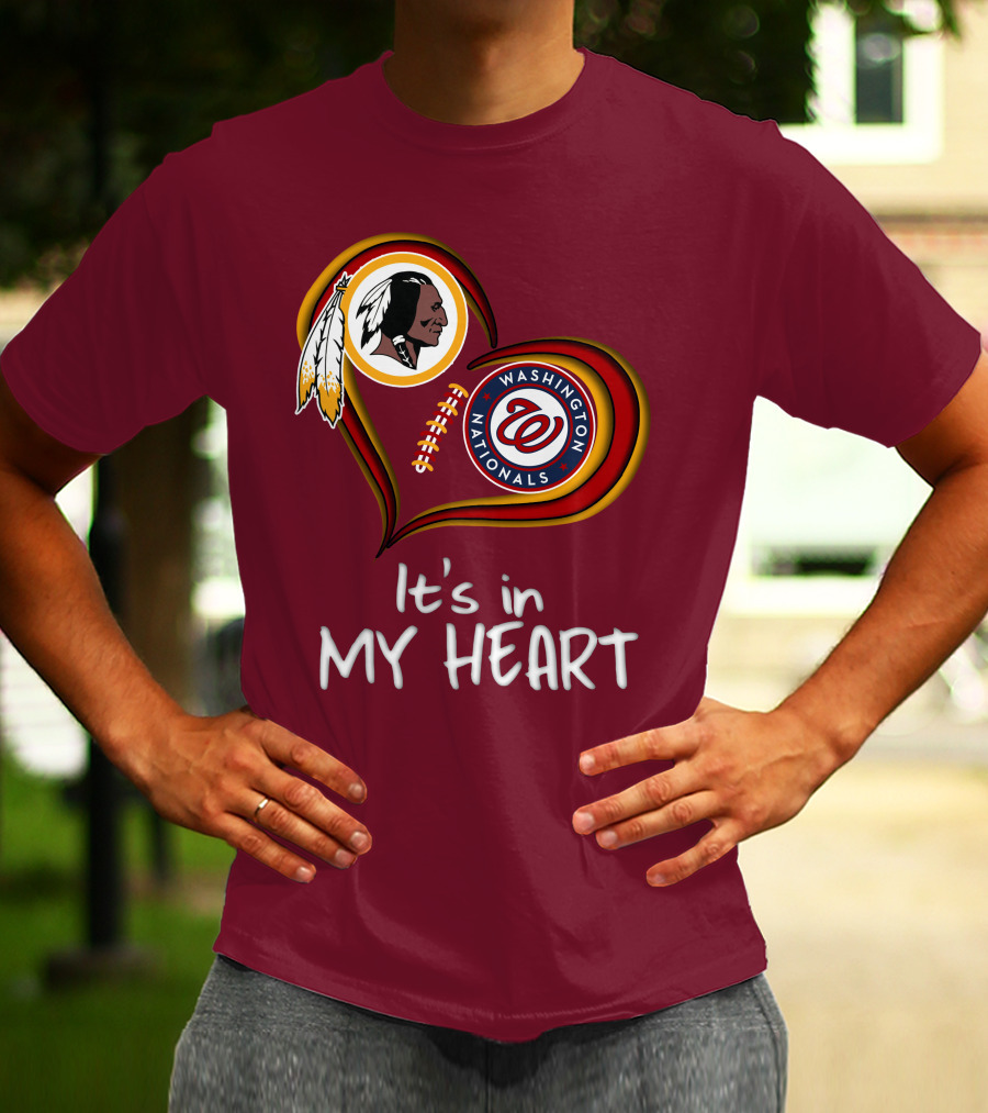 Washington Redskins Nationals It's In My Heart T-Shirt