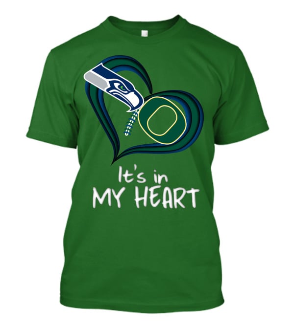 Seahawks Ducks It's In My Heart T-Shirt