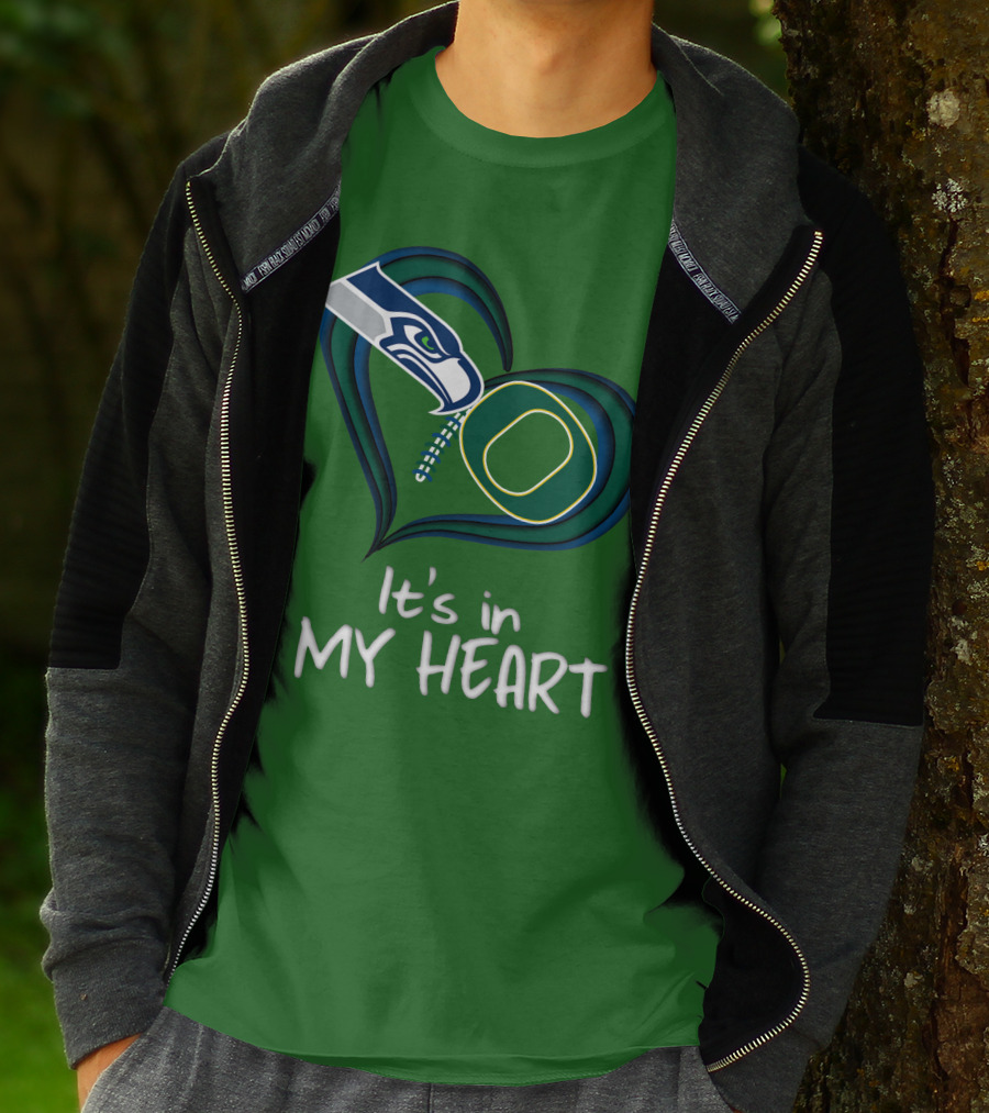 Seahawks Ducks It's In My Heart T-Shirt