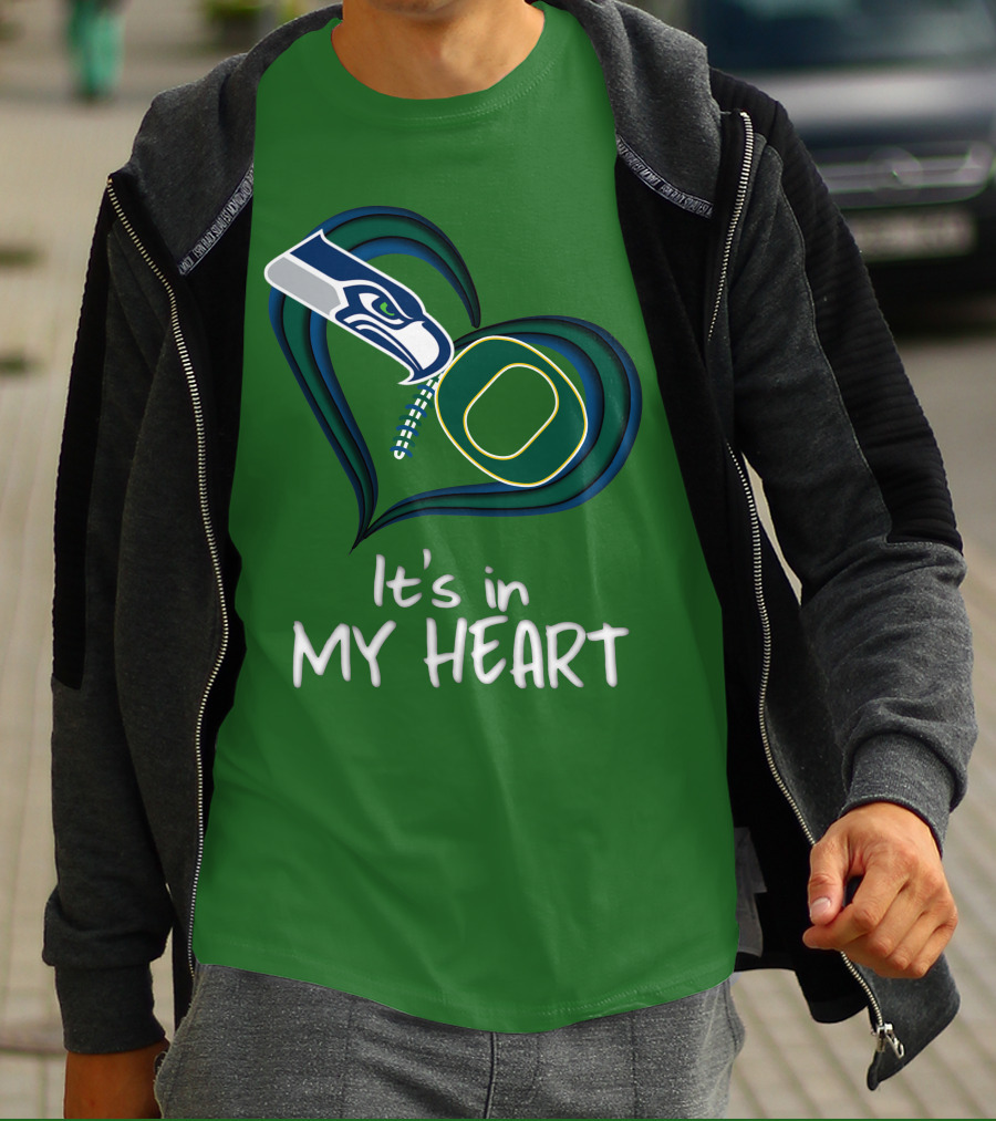 Seahawks Ducks It's In My Heart T-Shirt