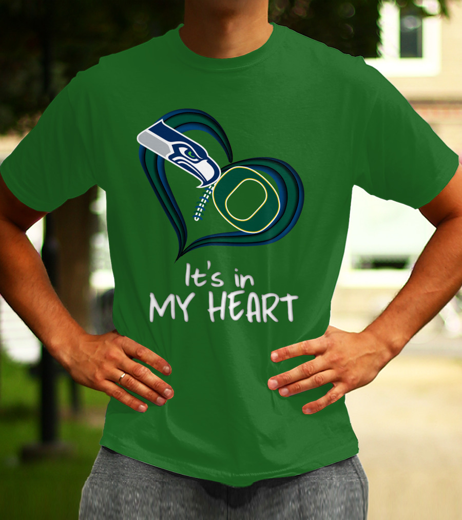 Seahawks Ducks It's In My Heart T-Shirt
