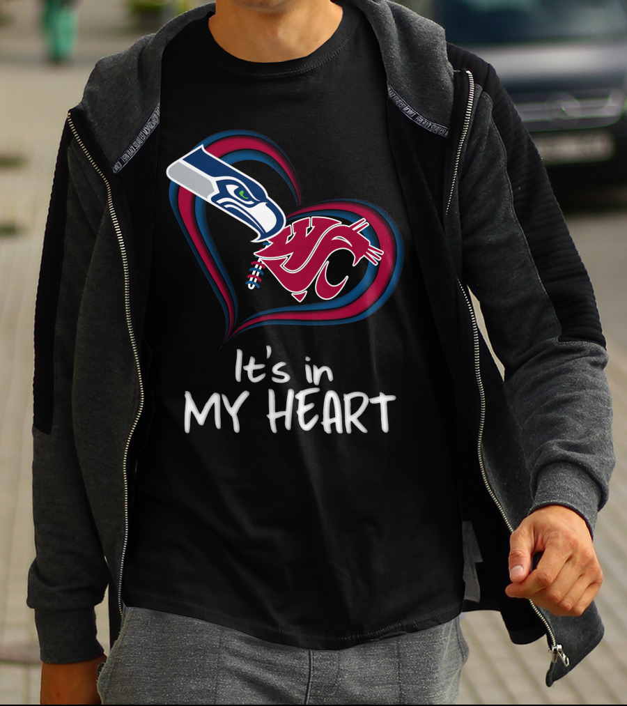 It's In My Heart Seahawks Washington State T-Shirt