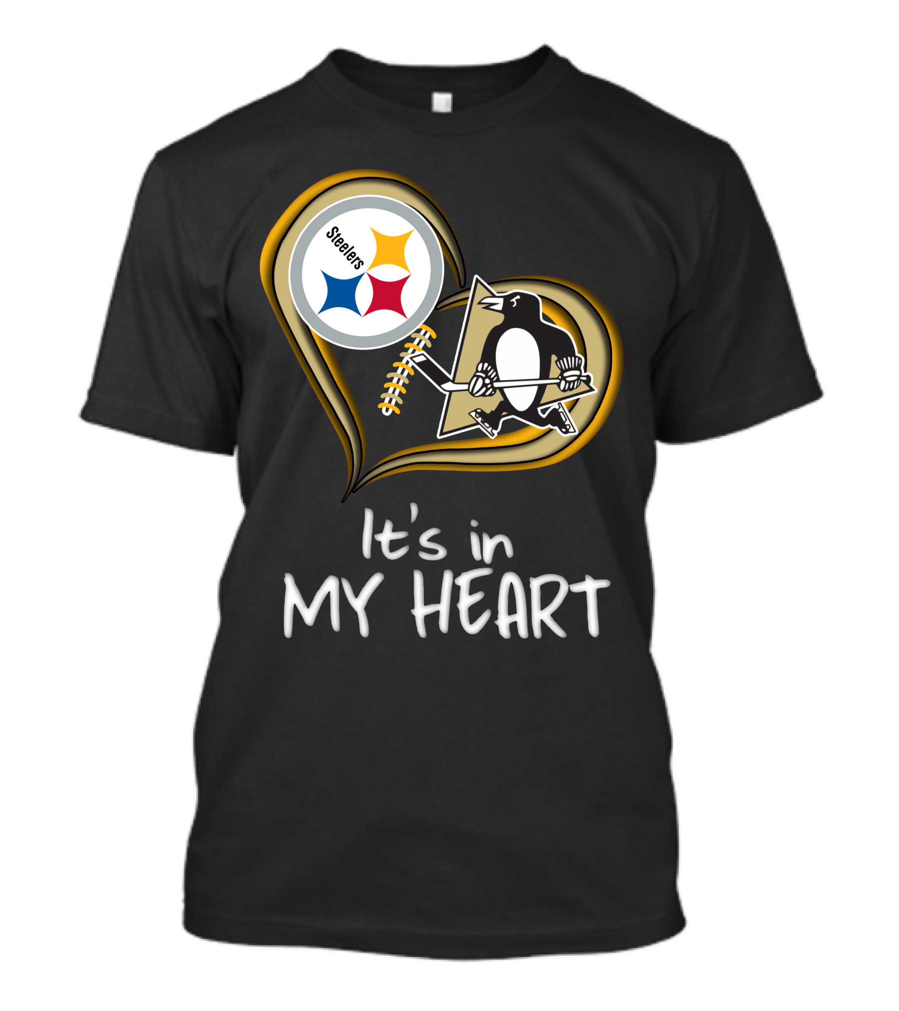 Steelers Penguins It's In My Heart T-Shirt