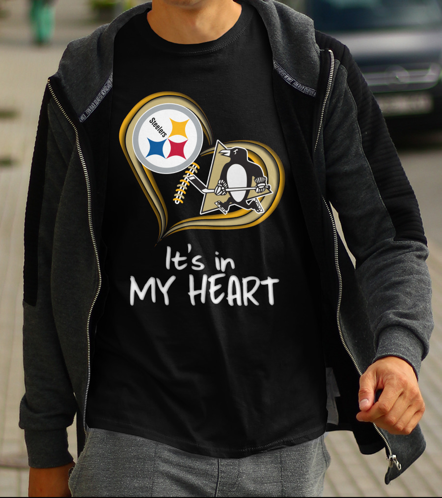 Steelers Penguins It's In My Heart T-Shirt