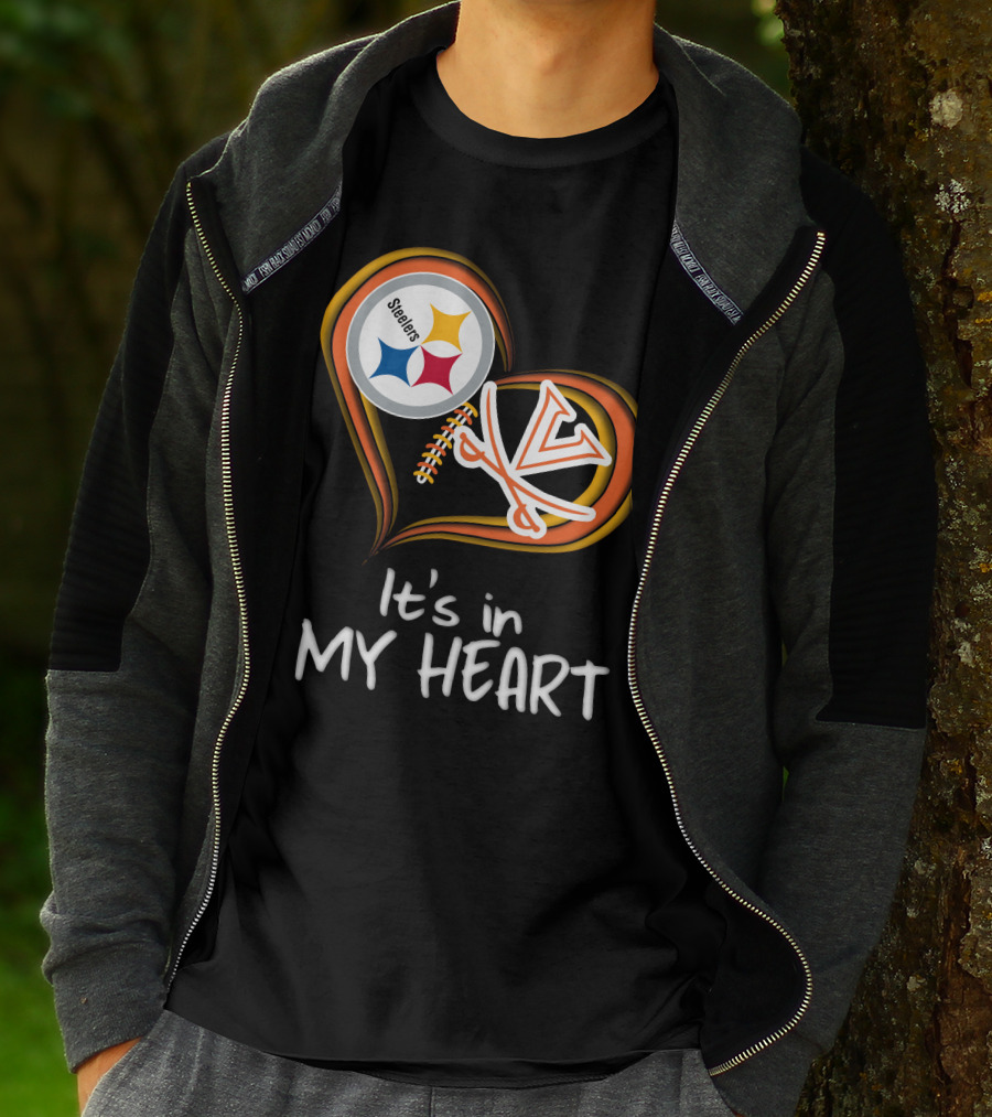 Steelers Virginia Cavaliers It's In My Heart T-Shirt