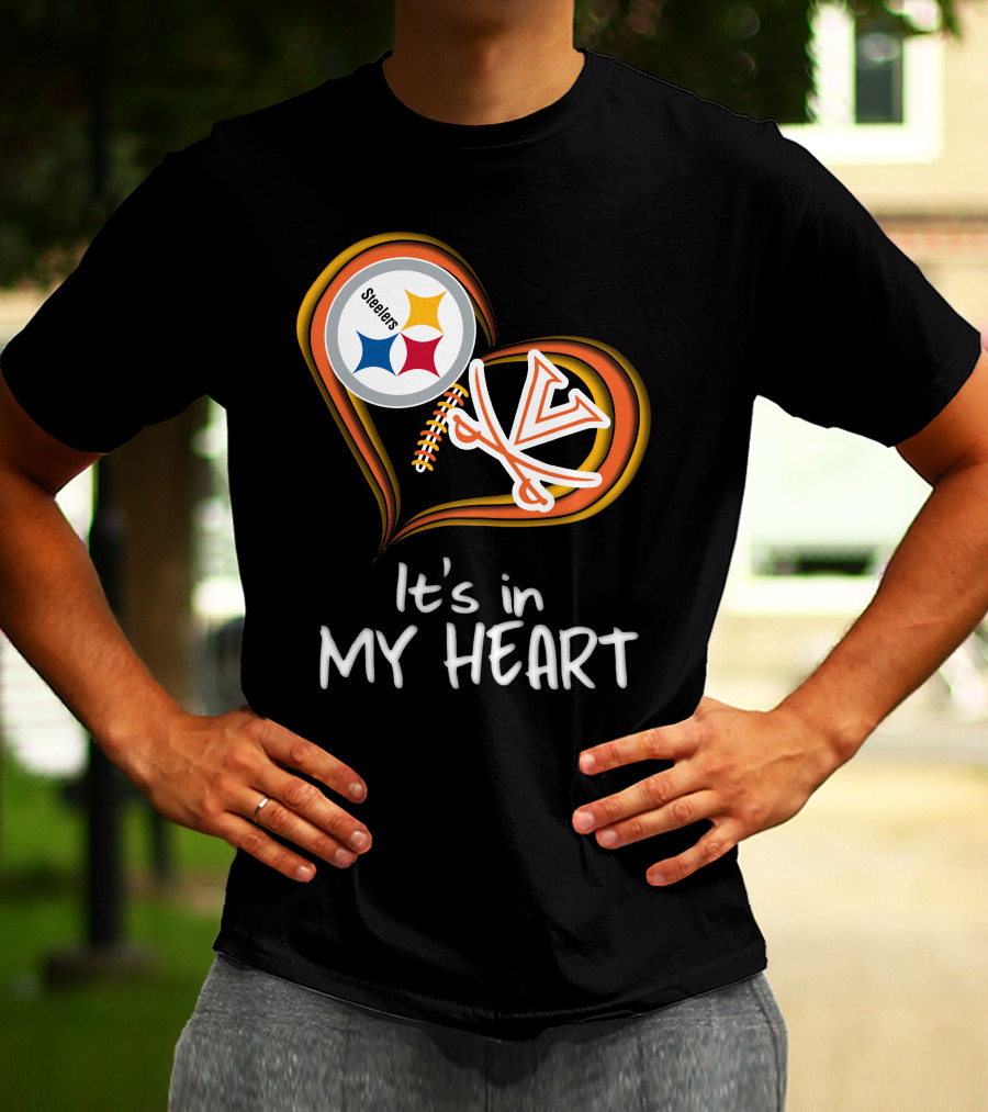Steelers Virginia Cavaliers It's In My Heart T-Shirt