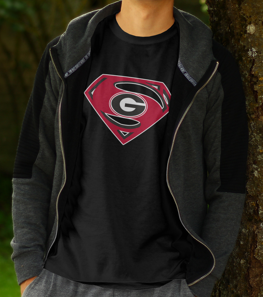 Georgia Bulldogs Superman T-Shirt