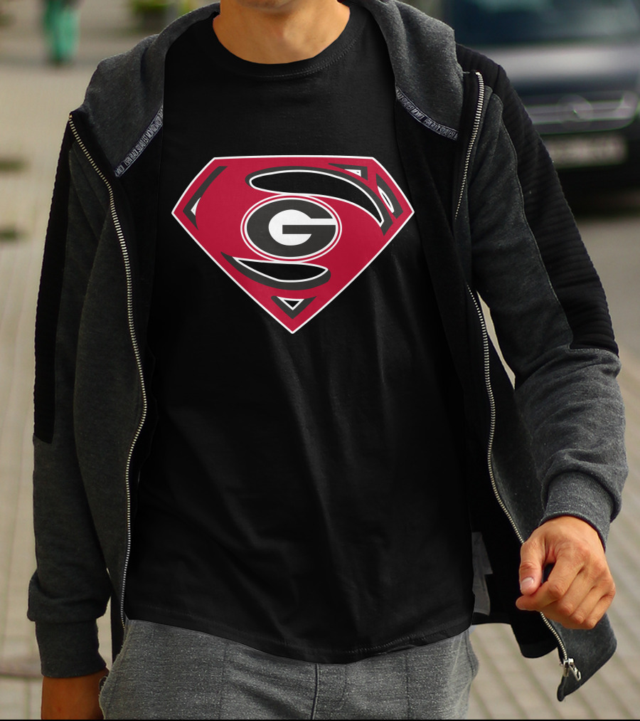 Georgia Bulldogs Superman T-Shirt