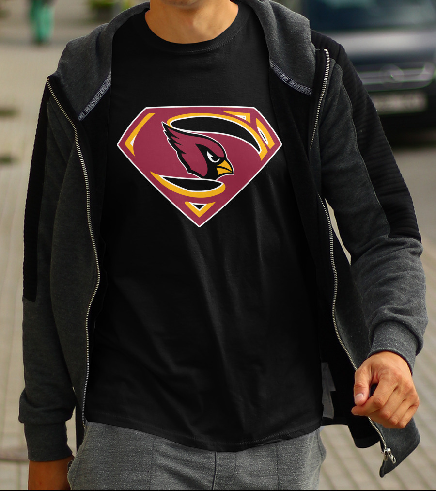 Cardinals Superman Logo Bird T-Shirt