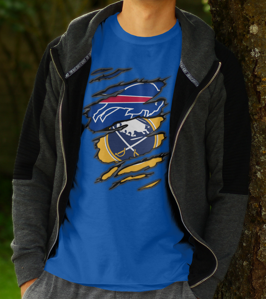 Buffalo Bills Sabres Dual Fan T-Shirt