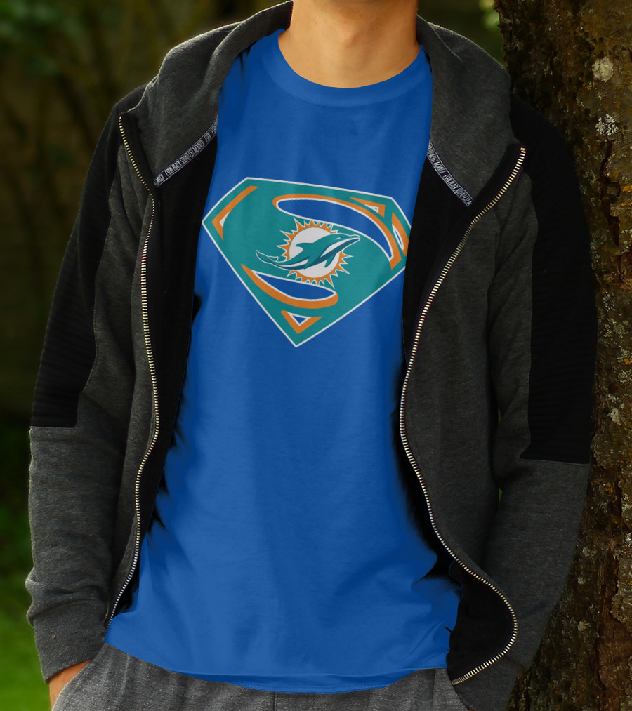 Miami Dolphins Super S Logo Mashup T-Shirt